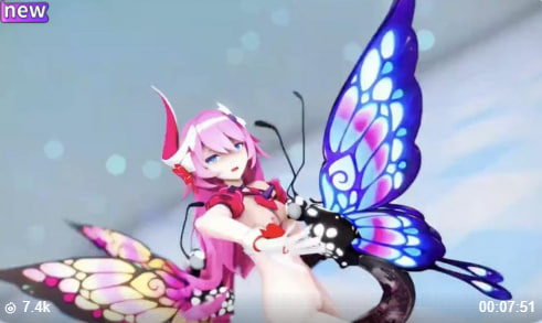 3DMMD金昆虫未完成的裸体身体热舞
